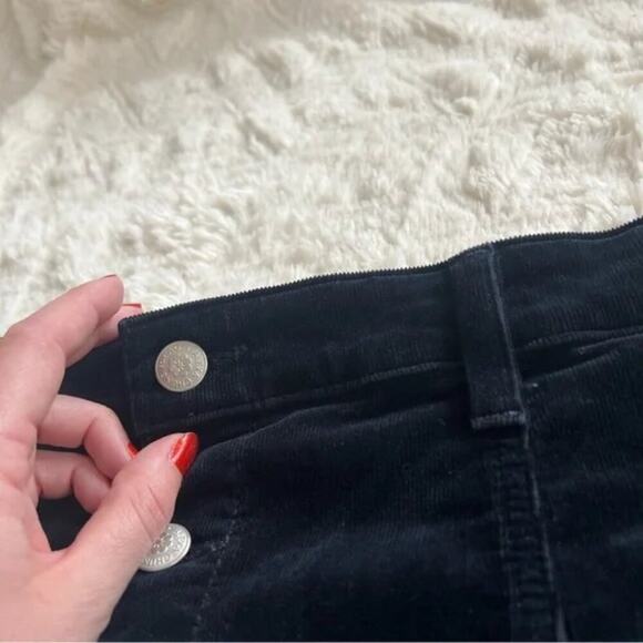 Alexa Chung For AG Navy Corduroy A-Line Mini Skirt - Picture 4 of 8